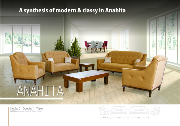 تصویر از مبلمان آناهیتا 7 نفره